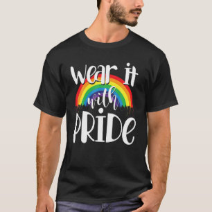 Regenboogvlag Queer Gay Pride Maand Draag het met  T-shirt