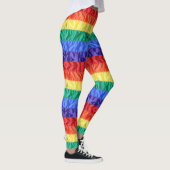 Regenboogvlag regenboog streept homoseksuele pride leggings (Rechts)