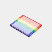 Regenboogvlag regenboogstrepen LGBTQ aangepaste na Post-it® Notes (Schuin)
