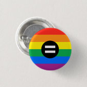 Regenboogvlag Ronde Button 3,2 Cm (Voorkant /achterkant)