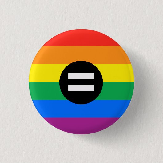 Regenboogvlag Ronde Button 3,2 Cm (Voorkant)