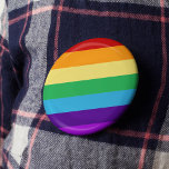Regenboogvlag Ronde Button 3,2 Cm<br><div class="desc">De heldere kleuren van de regenboog om je trots te vieren,  of gewoon je geluk!</div>