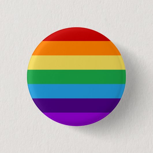 Regenboogvlag Ronde Button 3,2 Cm (Voorkant)