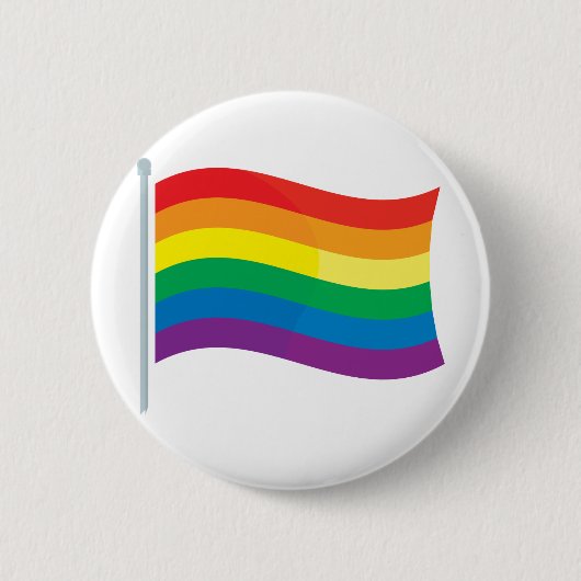Regenboogvlag Ronde Button 5,7 Cm (Voorkant)