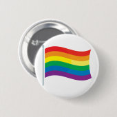 Regenboogvlag Ronde Button 5,7 Cm (Voorkant /achterkant)