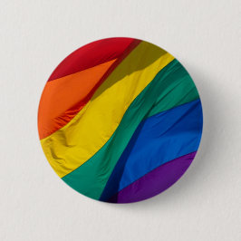 Regenboogvlag Ronde Button 5,7 Cm