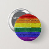 Regenboogvlag Ronde Button 5,7 Cm (Voorkant /achterkant)