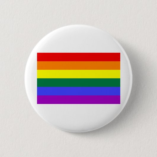 Regenboogvlag Ronde Button 5,7 Cm (Voorkant)
