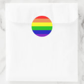 Regenboogvlag Ronde Sticker (Tas)