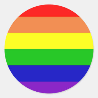 Regenboogvlag Ronde Sticker