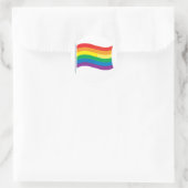 Regenboogvlag Ronde Sticker (Tas)