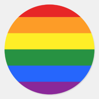 Regenboogvlag Ronde Sticker