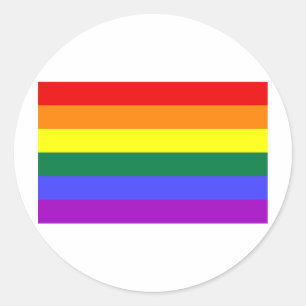 Regenboogvlag Ronde Sticker