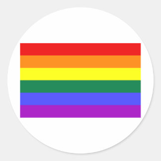 Regenboogvlag Ronde Sticker