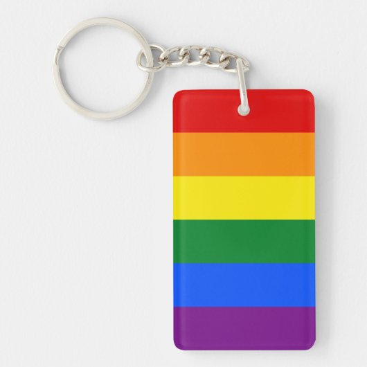 Regenboogvlag Sleutelhanger (Voorkant)