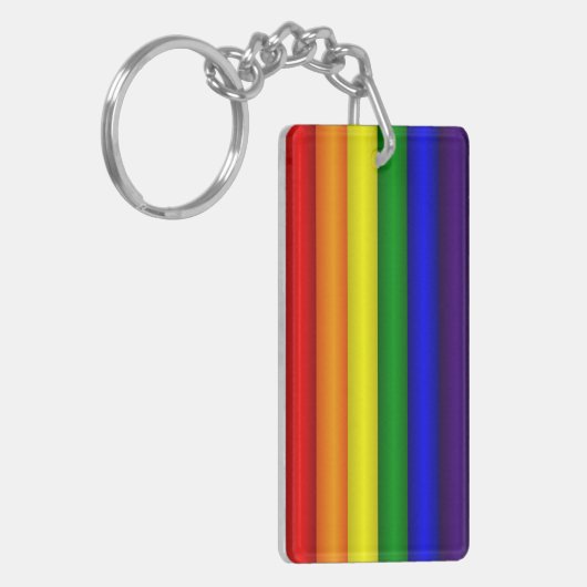 Regenboogvlag Sleutelhanger (Voorkant Links)