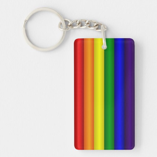 Regenboogvlag Sleutelhanger (Voorkant)