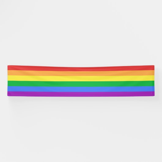 Regenboogvlag Spandoek (Horizontaal)