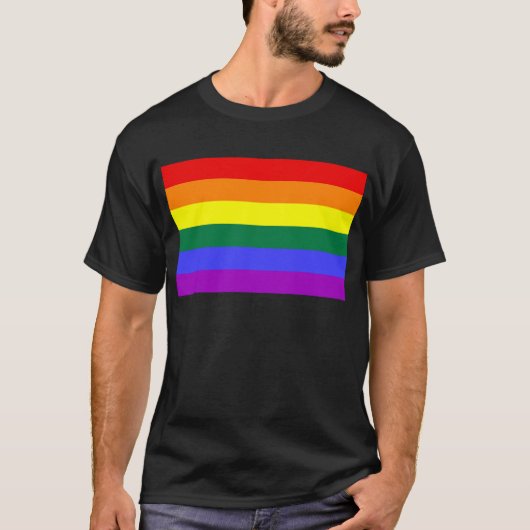 Regenboogvlag T-shirt (Voorkant)