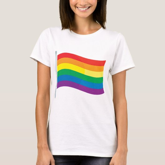 Regenboogvlag T-shirt (Voorkant)