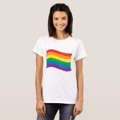 Regenboogvlag T-shirt (Voorkant volledig)