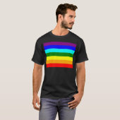 Regenboogvlag T-shirt (Voorkant volledig)