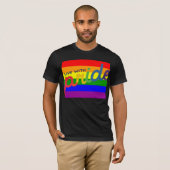 regenboogvlag t-shirt (Voorkant volledig)