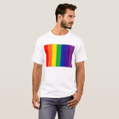 Regenboogvlag T-shirt (Voorkant volledig)