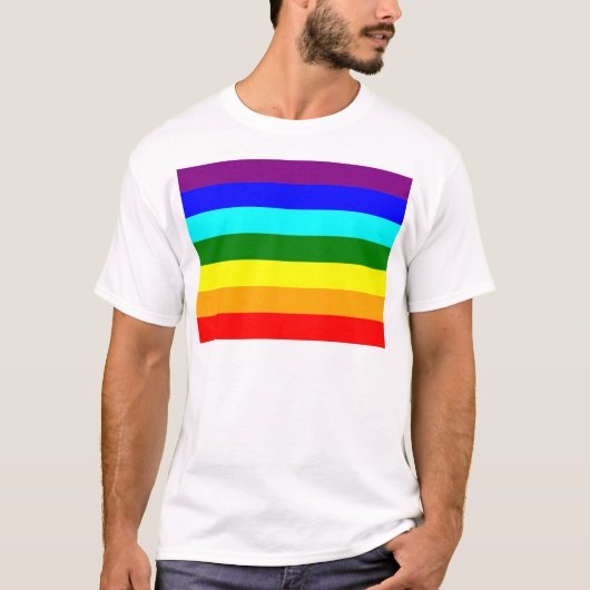 Regenboogvlag T-shirt (Voorkant)