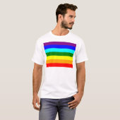Regenboogvlag T-shirt (Voorkant volledig)