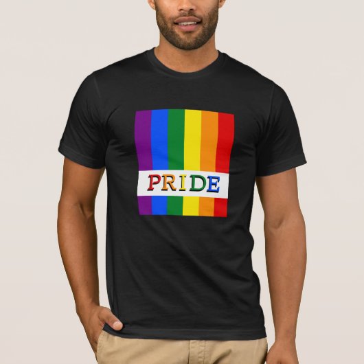 Regenboogvlag T-Shirt & LGBT, Pride mode (Voorkant)