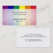 Regenboogvlag Textured look Visitekaartje (Voorkant / Achterkant)