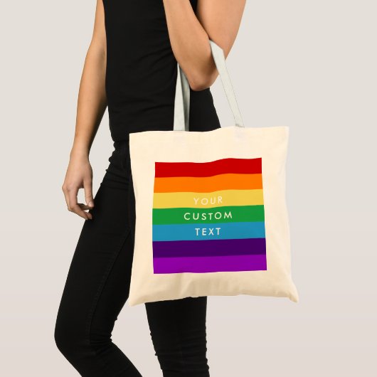 Regenboogvlag Tote Bag (Voorkant (product))