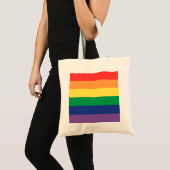 Regenboogvlag Tote Bag (Voorkant (product))