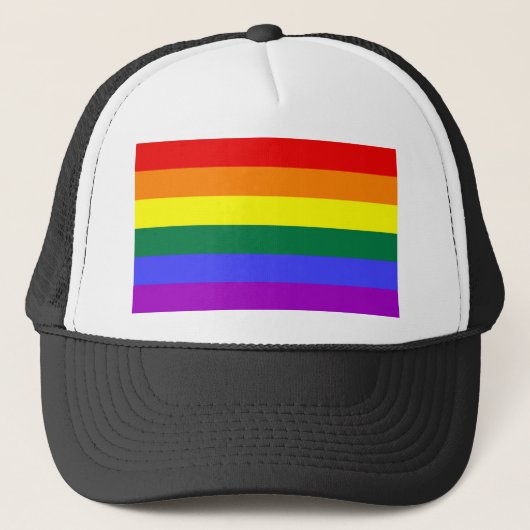 Regenboogvlag Trucker Pet (Voorkant)
