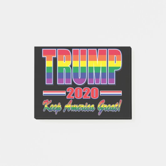 Regenboogvlag-Trump-Keep-America-Great Post-it® Notes (Voorkant)