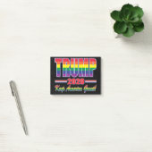 Regenboogvlag-Trump-Keep-America-Great Post-it® Notes (Kantoor)