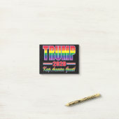 Regenboogvlag-Trump-Keep-America-Great Post-it® Notes (Op bureau)