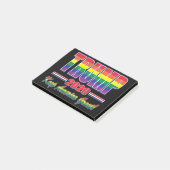 Regenboogvlag-Trump-Keep-America-Great Post-it® Notes (Schuin)