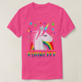 Regenboogvlag Unicorn Stars LGBT Gay T-shirt (Design voorkant)