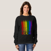 regenboogvlag van Boston Terrier Trui (Voorkant volledig)