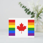Regenboogvlag van Canada Briefkaart (Staand voorkant)