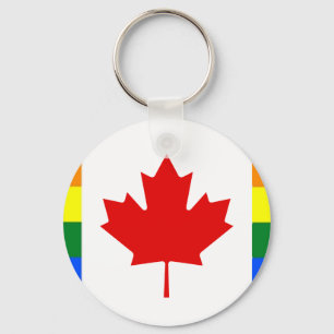 Regenboogvlag van Canada Sleutelhanger