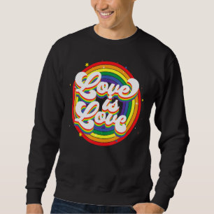 Regenboogvlag Vintage Love Is Love Lgbt Homo Lesbi Trui