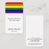 Regenboogvlag Visitekaartje (Voorkant / Achterkant)