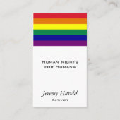 Regenboogvlag Visitekaartje (Voorkant)