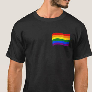 Regenboogvlag Vliegende LGBT LGBTQ Gay Pride Elega T-shirt