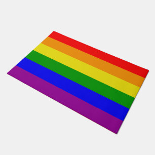 Regenboogvlag voor Gay Pride Deurmat