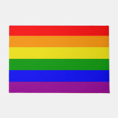 Regenboogvlag voor Gay Pride Deurmat (Voorkant)