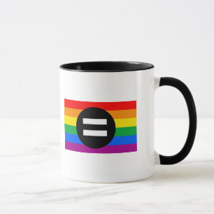 Regenboogvlag voor homo-emancipatie mok